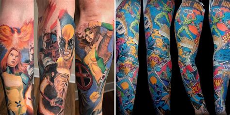 the 15 most elaborate comic inspired fan tattoos