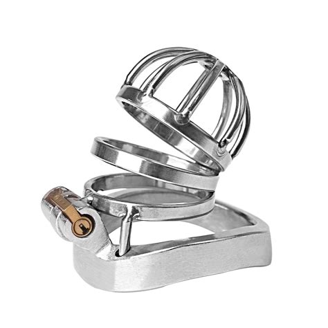Buy Steel Stainless Male Cage Chastity Device Chastity Lock Beginner Cage With Sunglasses To