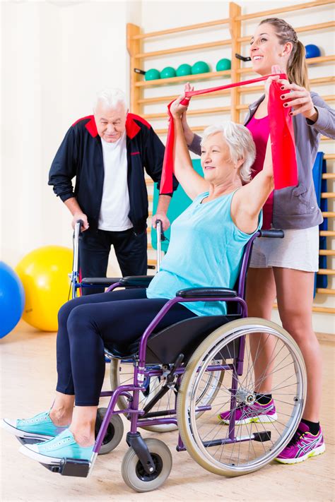 Seniors In Physical Rehabilitation Therapy Windsor Healthcare Center