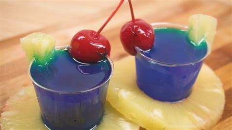 The basic recipe calls for any flavor jello, water and vodka. How to Make Blue Hawaiian Jello Shots (with Pictures ...