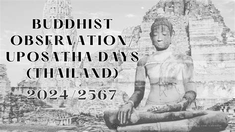Buddhist Observance Dates Uposatha Days For 2023 2024 Thai Year