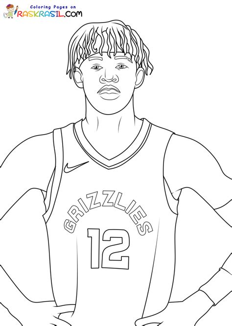 Ja Morant Coloring Pages