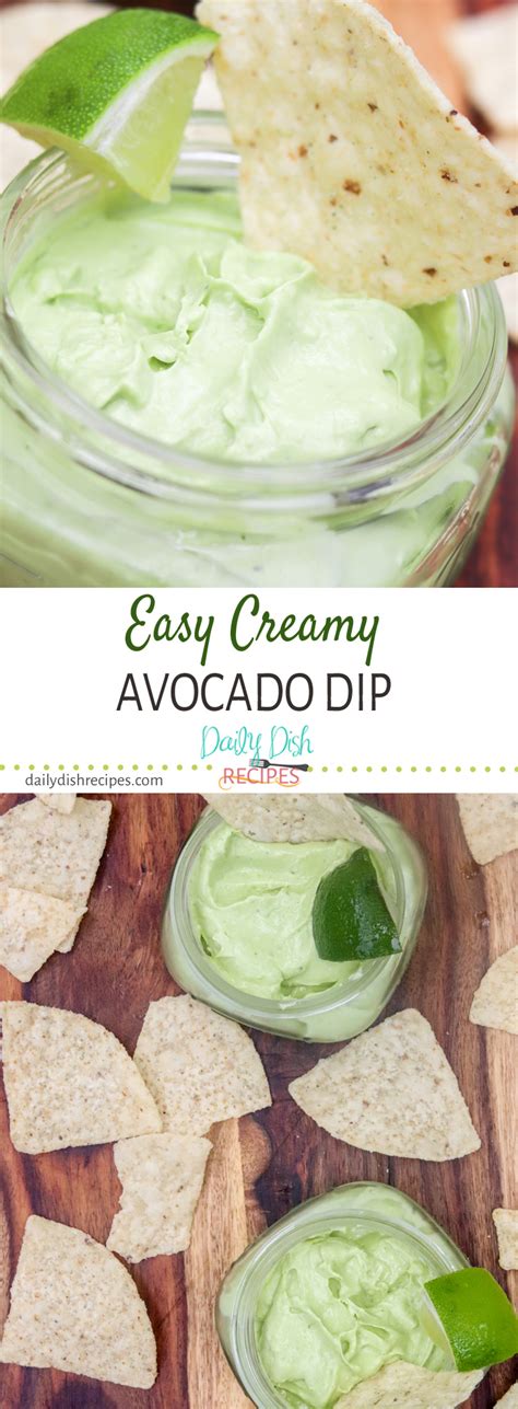 Easy Creamy Avocado Dip Creamy Flavorful Adaptable Versatile