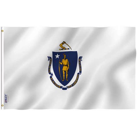 Fly Breeze 3x5 Foot Massachusetts State Flag Anley Flags