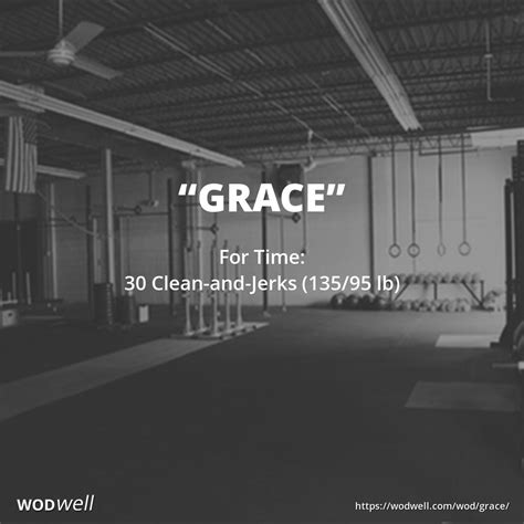 Grace Workout Functional Fitness Wod Wodwell Wod