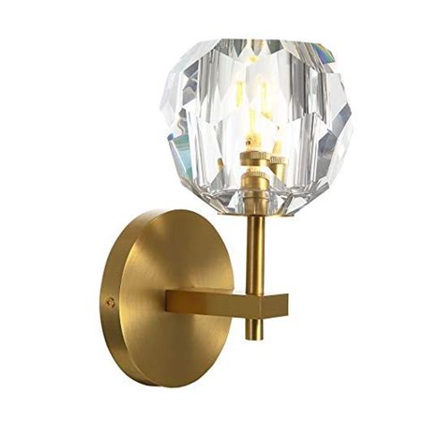 Yue Jia Top K9 Crystal Ball Wall Sconce Brass Material Body Wall