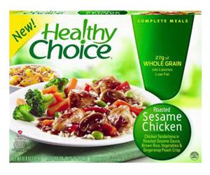 487 calories per serving, and 55g of carbs. New Safeway deal: Healthy Choice meals for less than $1 each