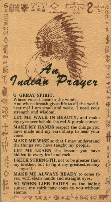 Indian Prayer Native American Prayers American Proverbs Native