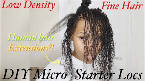 Diy Starter Micro Loc Journey Two Strand Twist Human Hair Extension