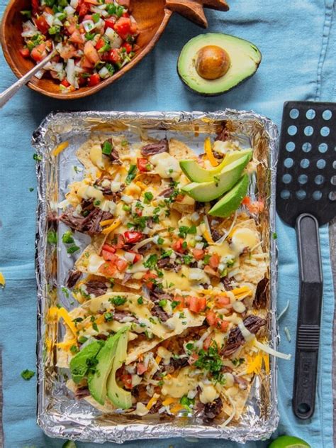 How To Make Shredded Beef Nachos Two Lucky Spoons