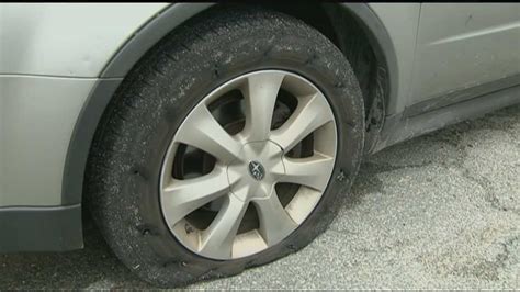 Dozens Of Car Tires Slashed