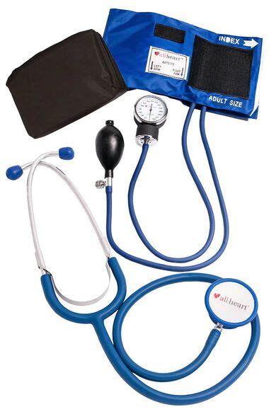 Dual Head Stethoscope And Aneroid Blood Pressure Kit Allheart