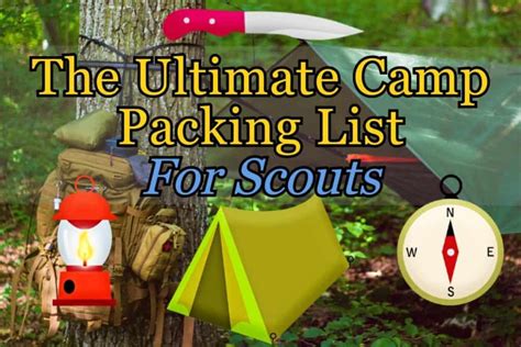 The Camping Packing List A Scout S Trek Gear Checklist