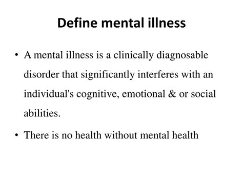 Ppt Mental Health And Mental Illness Powerpoint Presentation Free