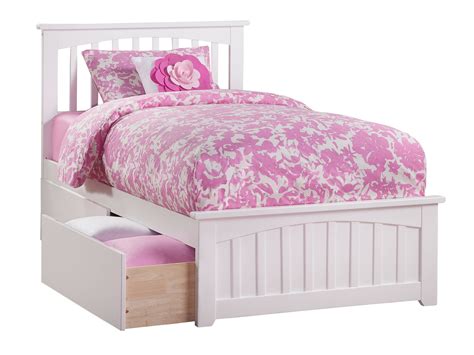 Mission Twin Xl Platform Bed With Matching Foot Board With 2 Urban Bed