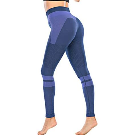 dodoing contrast high waist leggings for women butt lifting tummy control compression workout