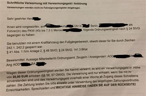 Des deutschen gesetzes über ordnungswidrigkeiten (owig). Schriftliche Verwarnung Mitarbeiter / Man warf mir einen ...