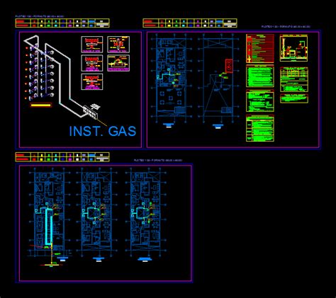 Gas Installations Installations Dwg Block For Autocad Designs Cad