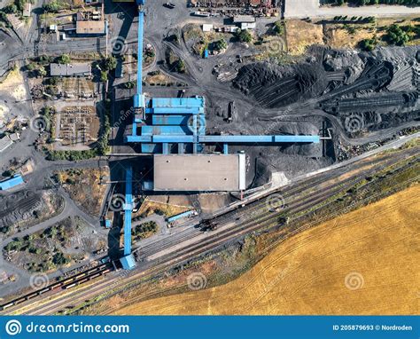 Industrial Buildings And Structures Underground Coal Mine Stock Image