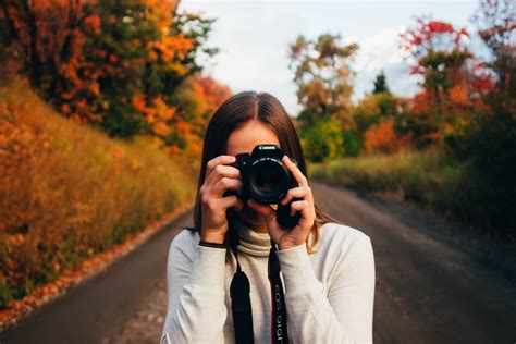 Free Images Man Person Girl Woman Camera Dslr Spring Red Lens Color Autumn Canon