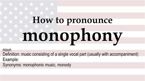 How To Pronounce Monophony Meaning Youtube