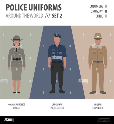 Police Uniforms Around The World Suit Clothing Of American Police