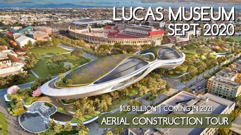 George Lucas Museum Aerial Update Next To La Coliseum Sept 20 Youtube