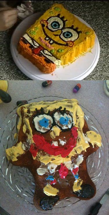 Spongebob Squarepants Cake Nailed It Baking Fails Food Fails Cake Fails