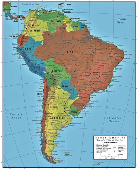 Mapas De América Del Sur Y Centroamérica Más De 250 Imágenes Para