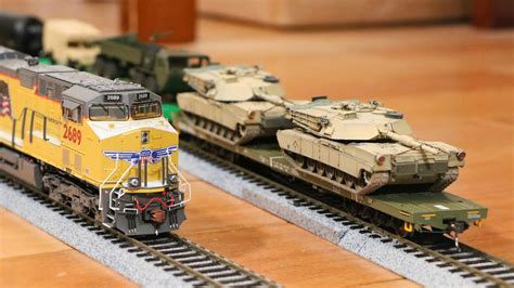 M1 Abrams Tank Ho Scale Military Train Unboxing Youtube