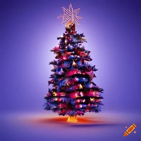 Festive Christmas Tree On Craiyon