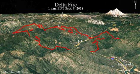 Delta Fire Adds Another 6000 Acres Wildfire Today