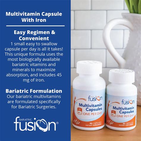 Buy Bariatric Fusion Bariatric Multivitamin With Iron One Per Day