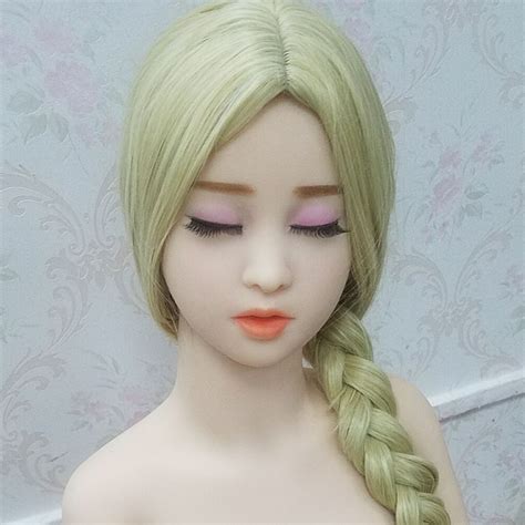 Buy 76 Eyes Closed Love Doll Head For Realistic Silicone Sex Dolls 135cm140cm