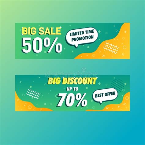 Modern Simple Abstract Background Big Sale Promotional Banner Design