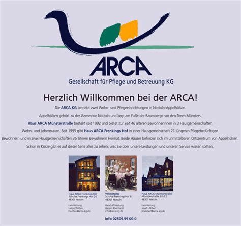Wenn sie erfahrungen mit diesem unternehmen gesammelt haben, teilen sie diese hier mit anderen seitenbesuchern. Haus ArcA I Nottuln | Bewertungen & Kosten