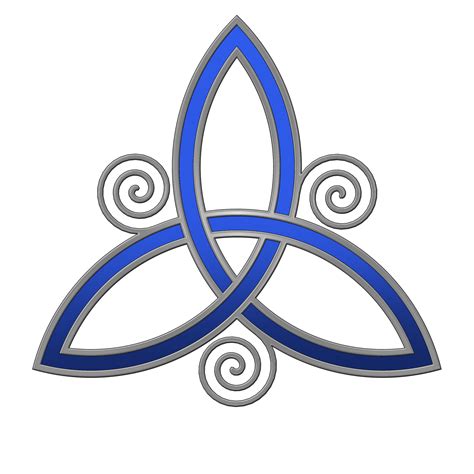 Trinity Tattoo Designs Blue Trinity Knot Tattoo Design Symbols And
