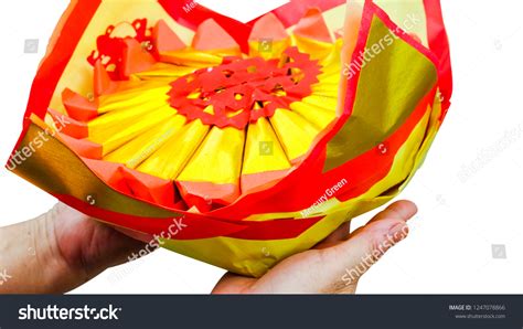 Chinese Offering Paper Chinese Traditional Burning Stock Photo Edit