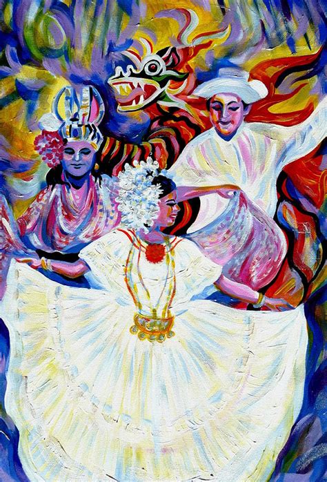 Panama Carnival Fiesta Painting By Anna Duyunova Fine Art America