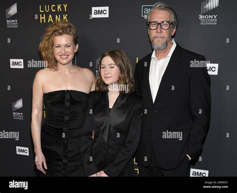 L R Mireille Enos Vesper Ruck And Alan Ruck At The Amc Networks
