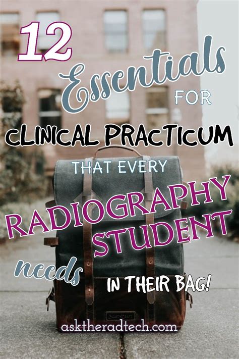Rad Tech Student Must Haves For Clinicals In 2020 Radiography Student
