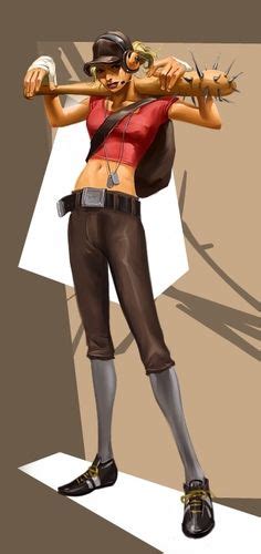 Ladyscout By Grobi I M Really Loving These Female Renditions Of Tf2 Characters More Of