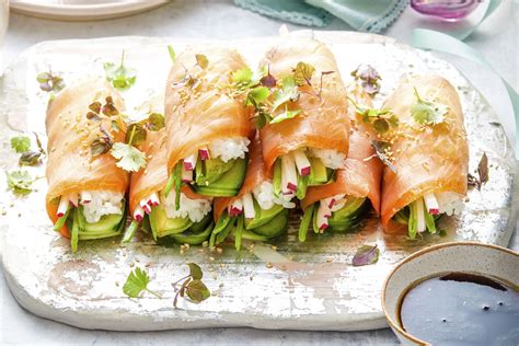 Smoked Salmon Sushi Rolls ~ King Recipes