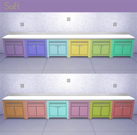 Mod The Sims Corporate Chic Counter And Island Recolors In Rich Soft