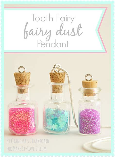Diy Tooth Fairy Fairy Dust Pendantsomething Special To Find Under