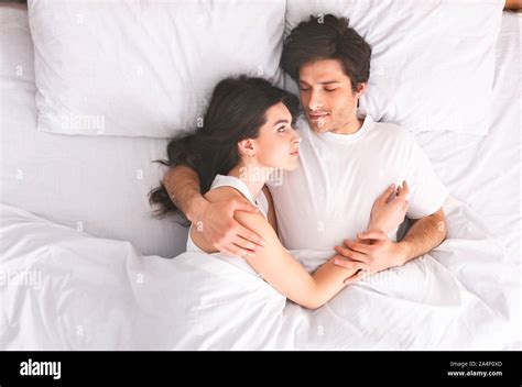 Loving Couple Sleeping Lying In Hi Res Stock Photography And Images Alamy