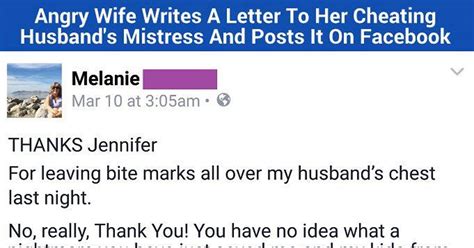 angry wife writes epic letter to cheating husband s mistress tells her what to watch out for