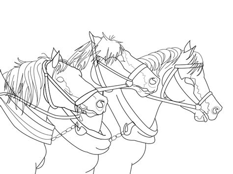Clydesdale Horse Coloring Page - 257+ File for DIY T-shirt, Mug