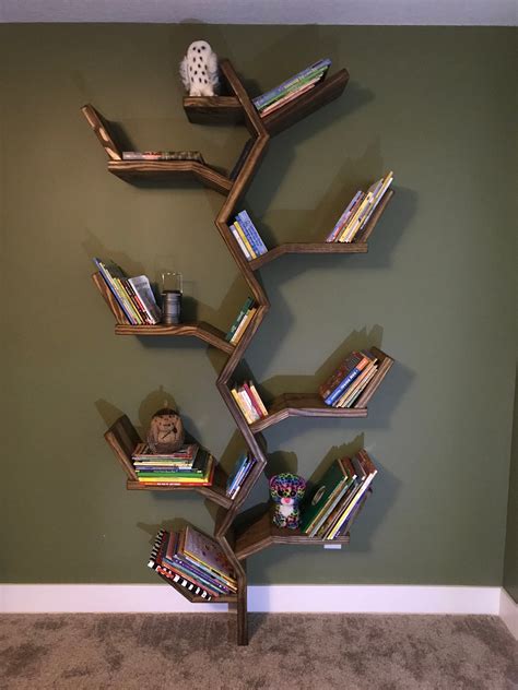 Tree Bookcase Plans Digital Download Etsy