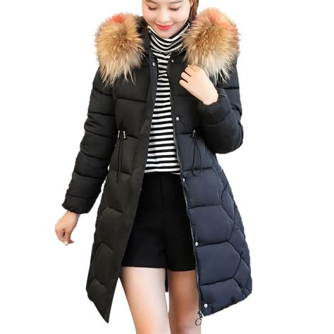 2018 new winter jacket women plus size 3xl womens down cotton thicker jackets hooded long coat